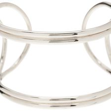 14th & Union Curved Open Cuff Bracelet RHODIUM