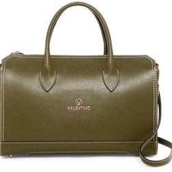 Valentino By Mario Valentino Lilly Saffiano Leather Satchel ARMY GREEN