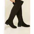 Incaltaminte Femei Forever21 Faux Suede Knee-High Boots Black