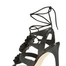 Incaltaminte Femei Via Spiga Deedee Rosette Lace-Up Sandal BLACK