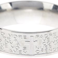 Savvy Cie Lord's Prayer Band Ring SILVER