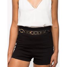Accesorii Femei CheapChic Squared Out Buckle Stretch Belt Black