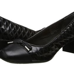 Incaltaminte Femei Rockport Total Motion 45 Square Quilted Cap Pump Black Leather