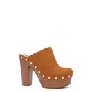 Incaltaminte Femei Forever21 Studded Faux Suede Clogs Tan