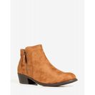Incaltaminte Femei CheapChic Lay Low Bootie Cognac