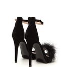 Incaltaminte Femei CheapChic Feathered Future Velvety Platform Heels Black