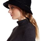 Accesorii Femei David Young Faux Leather Band Bucket Hat BLACK