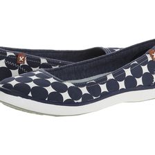 Dr. Scholl's Marlee Elegant Navy Mod Dot Twill