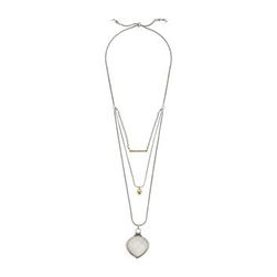 Bijuterii Femei Lucky Brand Lucky Layers Pearl Pendant Necklace Two-Tone