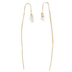 Bijuterii Femei CheapChic Threader The Better Jeweled Earrings Goldclear