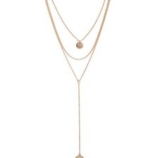 Bijuterii Femei Forever21 Circle Layered Necklace Gold