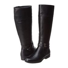 Incaltaminte Femei AK Anne Klein Coldfeet Wide Black Leather