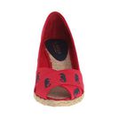 Incaltaminte Femei LAUREN Ralph Lauren Cecilia Ralph Lauren Bright Red Canvas Embossed Critters
