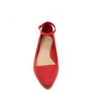 Incaltaminte Femei Forever21 Faux Suede Ankle-Strap Flats Red