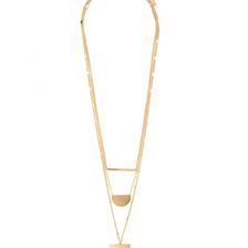 Bijuterii Femei Forever21 Geo Pendant Layer Necklace Gold