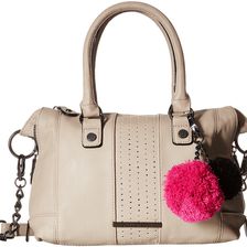 Steve Madden Mini Social with Pom Poms Bisque