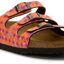 Birkenstock Florida Floral Circles Pink Birko-Flor