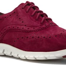 Cole Haan Zerogrand Wing Ox Cabernet Suede Closed Hole/Optic White
