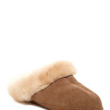 Incaltaminte Femei Minnetonka Genuine Sheepskin Fur Mule Women TAN