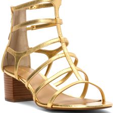 Ralph Lauren Madge RL Gold Metallic Kidskin