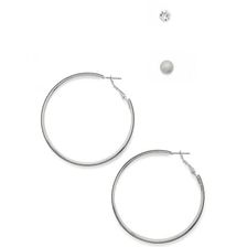 Bijuterii Femei Forever21 Rhinestone Shimmer Earring Set Silverclear
