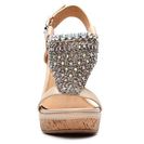 Incaltaminte Femei Not Rated Kate Wedge Sandal Nude