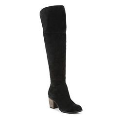 Incaltaminte Femei Crown Vintage Pilot Over The Knee Boot Black