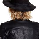 Accesorii Femei David Young Faux Suede Plaid Hat BLACK