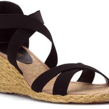 Ralph Lauren Cortney Black/Black Elastic/Burnished Vachetta