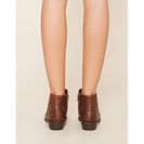 Incaltaminte Femei Forever21 Faux Leather Chelsea Boots Brown