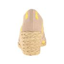 Incaltaminte Femei LAUREN Ralph Lauren Cecilia KhakiYellow Canvas Embossed Critters