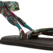 Sanuk Yoga Slinged Up Prints Turquoise Peacock