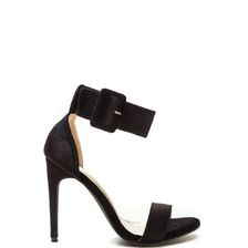 Incaltaminte Femei CheapChic So Luxe Strappy Velvet Heels Black