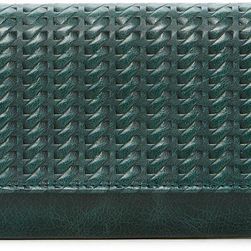 Hobo Sadie Leather Wallet EMBOSSED HUNTER