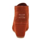 Incaltaminte Femei TOMS Desert Wedge Cognac Suede