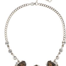 Givenchy Crystal Drama Frontal Necklace IM RHOD-GREIGE-C