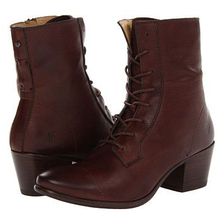 Incaltaminte Femei Frye Courtney Lace Up Dark Brown Soft Vintage Leather