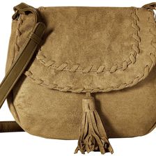CARLOS by Carlos Santana Frances Suede Saddle Bag Olive