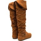 Incaltaminte Femei CheapChic Cuff Love Slouchy Faux Suede Boots Chestnut