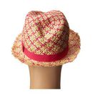 Accesorii Femei BCBGMAXAZRIA Checked Fedora Hat Fuchsia