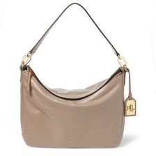 Ralph Lauren Medium Callen Leather Hobo Bag Truffle