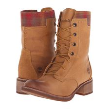 Incaltaminte Femei Timberland Whittemore Fabric and Leather Lace-Up Wheat WoodlandsRed Pendleton Wool