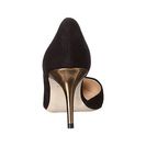 Incaltaminte Femei Cole Haan Highline Cap Toe Pump Black SuedeGold Specchio