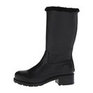 Incaltaminte Femei Hunter Original Shearling Lined Leather Pull On Boot Black