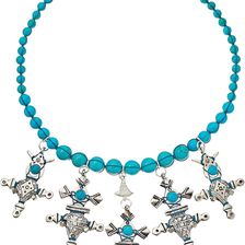 Chan Luu 17' Turquoise Short Charms Necklace Turquoise