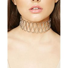 Bijuterii Femei Forever21 Twisted Statement Necklace Silver
