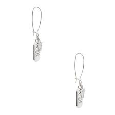 Bijuterii Femei GUESS Silver-Tone Logo Threader Earrings silver