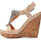 Incaltaminte Femei Not Rated Kate Wedge Sandal Nude