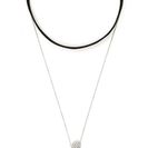 Bijuterii Femei Forever21 Velvet Ball Charm Choker Set Blacksilver