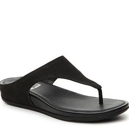 Incaltaminte Femei FitFlop Banda Wedge Sandal Black